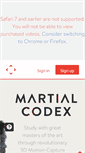 Mobile Screenshot of martialcodex.com